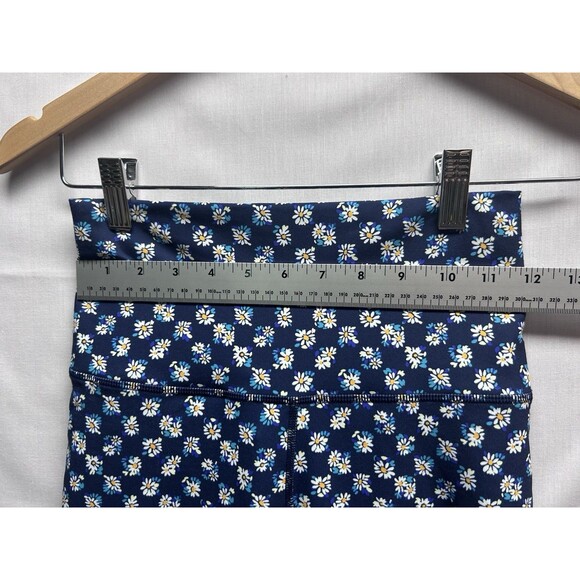 Oasis PureLuxe Fabletics Womens M High-Waisted 7/8 leggings top set Blue Daisy - Picture 7 of 10